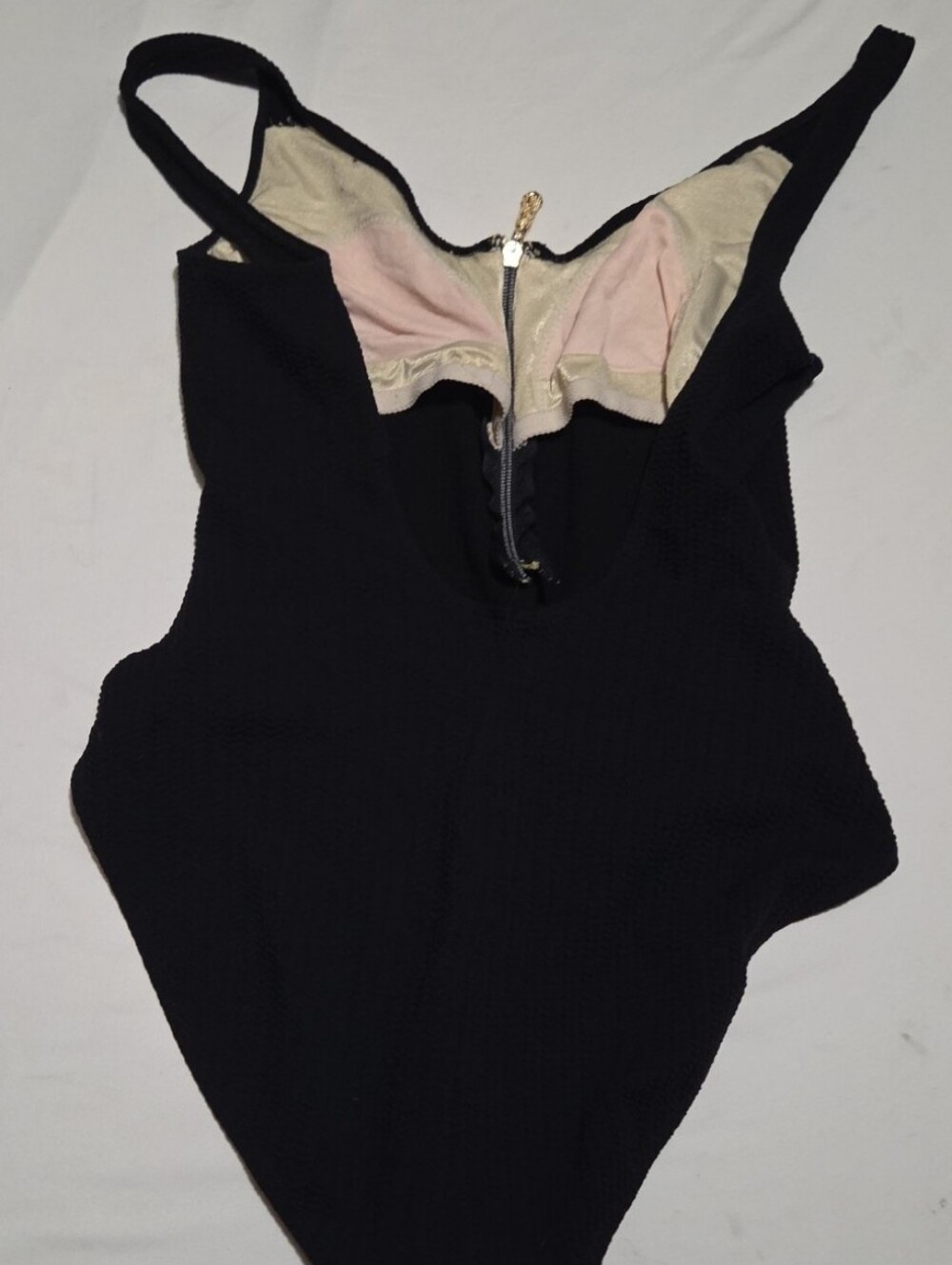 Sessa women's size 16 black textured bathing suit #37 - Picture 3 of 3